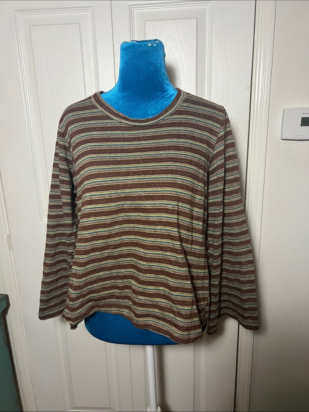 Christy Dawn Striped Upcycled Long Sleeve  Women’s Medium